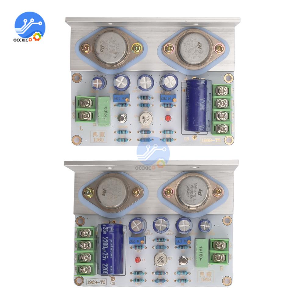 Hifi JLH 1969 Amplifier Audio Class A Power Amplifier Board Stereo High Quality For 3-8 inch Full Range Speakers 2pcs