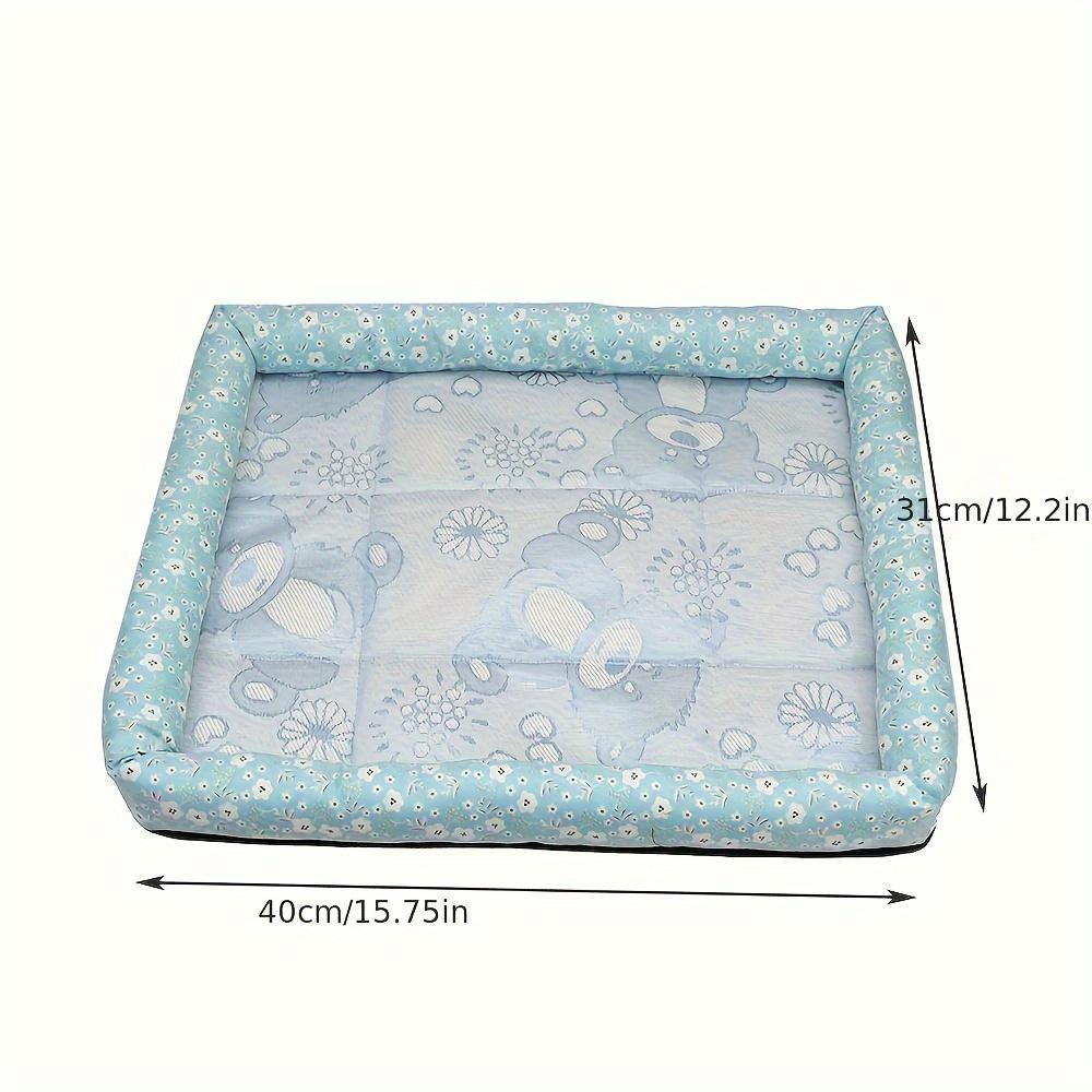 

1pcs Summer Pe t Cooling Mat Pet Ice Mat Cat Nest Kennel Pet Mat Pet Bed Pet Mat Summer Ice Mat Summer S 40X30 синий