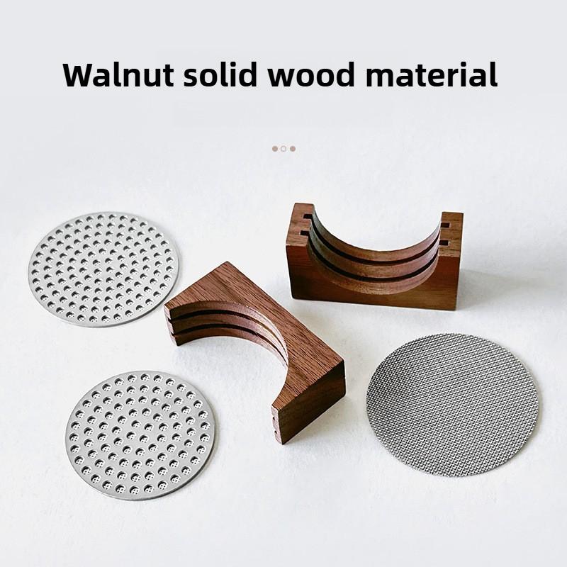 51/53/58MM  Universal Filter Storage Rack Coffee Puck Screen Stand Reusable Wooden Coffee Filter Stand  coffee tools