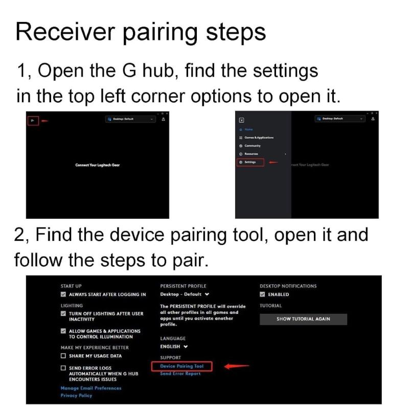 High Performances USB Dongle for G502 X / G502 X PlusLightspeed Mouse Receiver Adapter for Ensuring Stable Connection