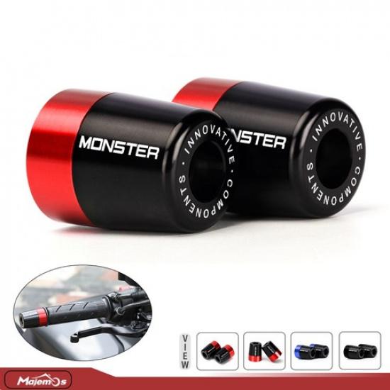 Handle Bar Ends Grips Plugs Caps For Ducati Monster 696/796/797/821/937/1200/S/R