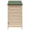 Garden Shed Natural 59 x 56 x 113.5 cm Solid Spruce Wood