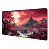 Visual aesthetic style full moon fantasy landscape large Mouse Pad Desk Mat NonSlip Durable Stitched Edge Gaming pad office rug