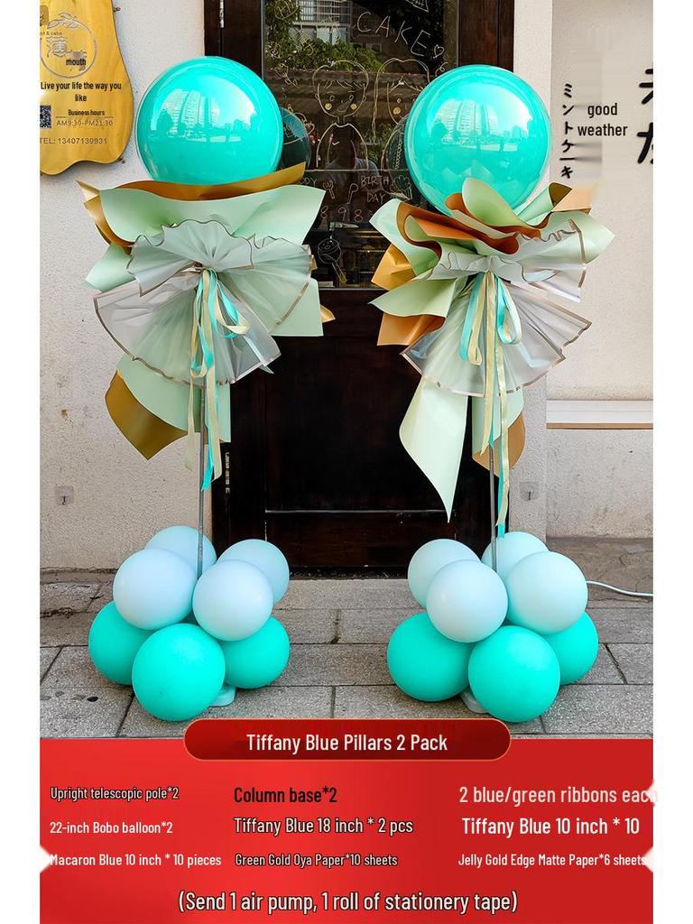 Graduation & Event Balloon Arch Decoration for Yoga Studio or Storefront Background