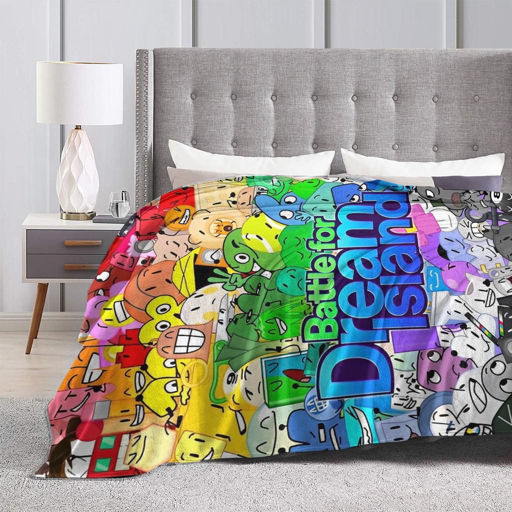 BFDI Inanimate Insanity Blankets Fleece Summer  Portable Warm Throw Blankets for Sofa Office Bedding Throws