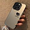 The new colored silver simple double love is suitable for Apple 17promax mobile phone case iphone15 Europe and America 14/16E.
