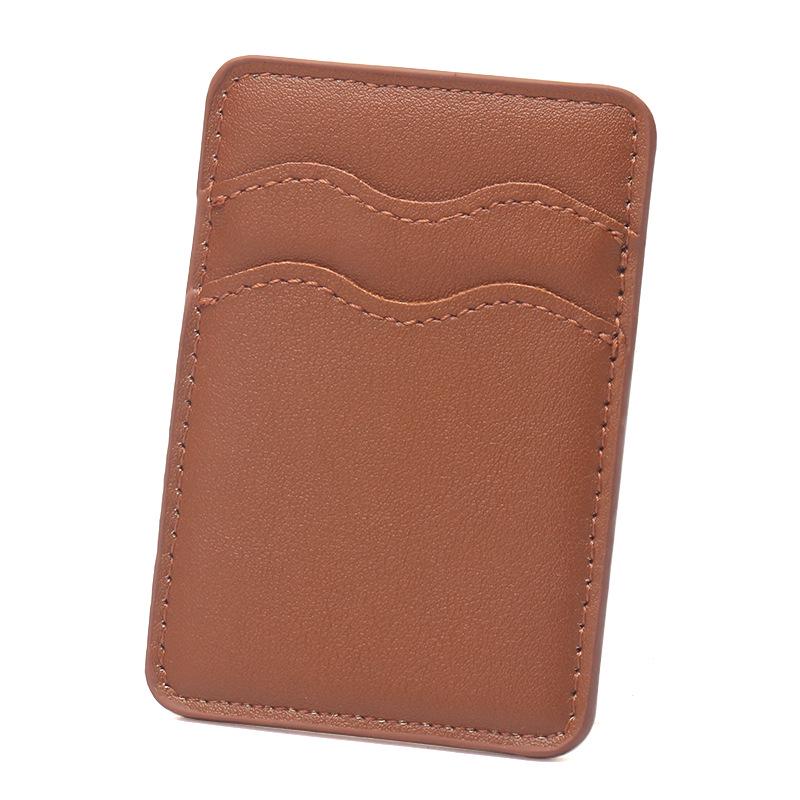 Thin Mobile Phone Card Holder: Holds 2 Cards, Adhesive Back, Business Card Case, Custom Logo Printing