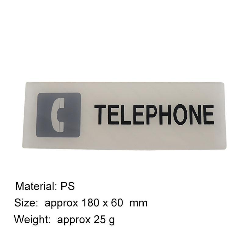 

Public Telephone Zone Electric Phone Signs Signage Acrylic Sticker Public Place Wall Art Decor Plaque for Outdoor Garage Street long