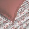 Parure de draps 4 pièces "Vanessa" pour lit 140 x 190 cm Eloise Abricot