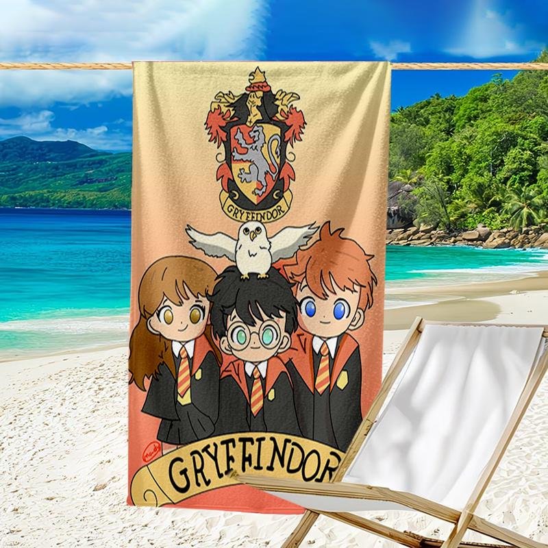 Ultra-Soft Beach Towel with Harry Potter Theme,Ideal for Pool - Camping, Diving - Perfect Travel Essential, Vibrant Beach Towel.