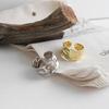Silver Color Irregular Handmade Ring For Women Adjustale Golden Creative Geometric Wide Anillos Ring Fashion Jewelry