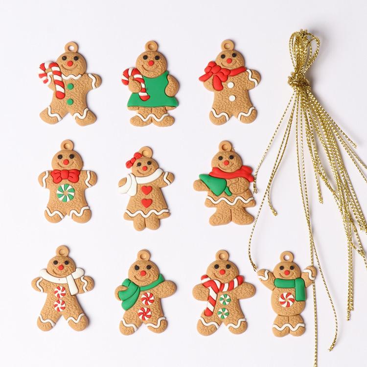 Classic Christmas Gingerbread Man Tree Ornaments