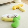 Almofada de Pescoço de Pelúcia para Pet, Almofada Macia para Dormir para Cães Pequenos e Gatos, Brinquedo de Abraçar em Forma de Broto de Feijão para Filhote de Cachorro e Gato