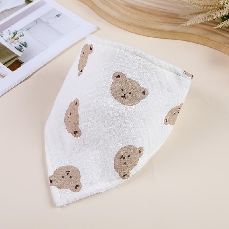 Baby Bibs Infant Cotton Bib Newborn Baby Items Triangle Scarf Feeding Saliva Towel Bandana Burp Cloth Boys Girls Shower Gift