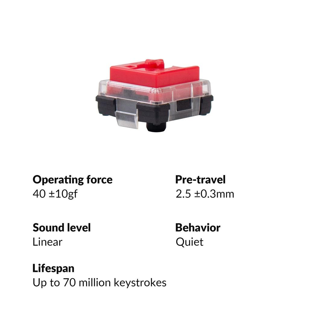 Keychron Low Profile Keychron Optical Red Switch Set - 87 Count