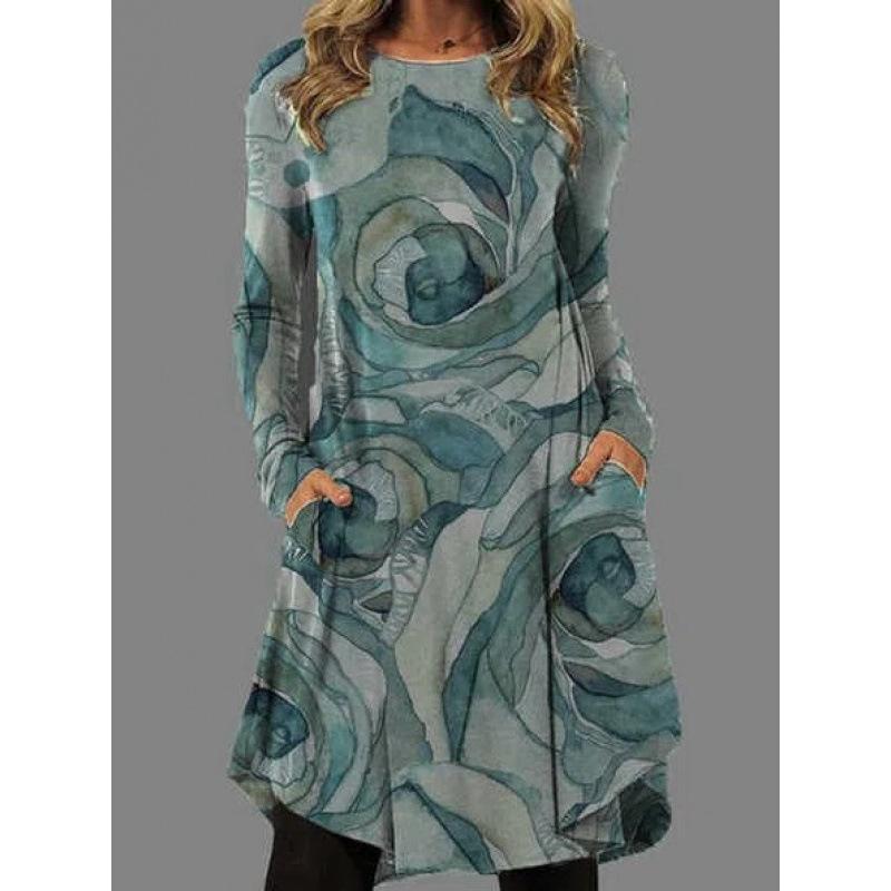 Ethnic Style Fashionable Casual Spring and Autumn Dress
