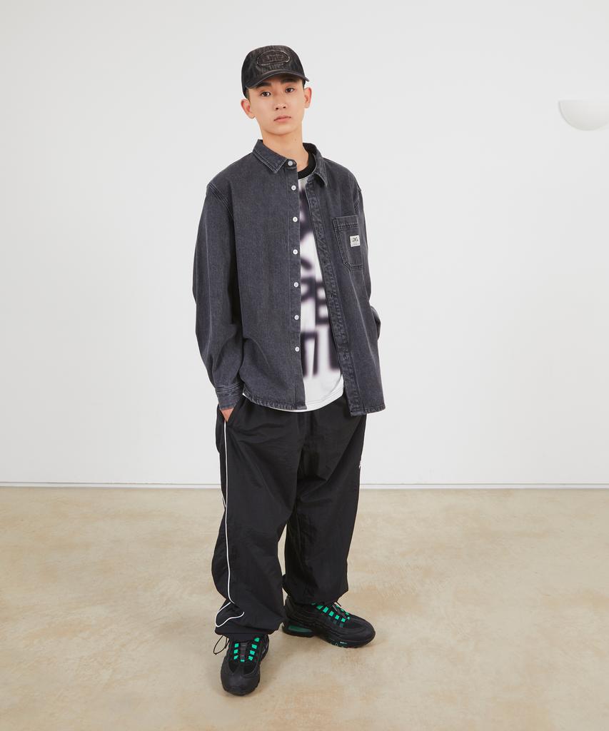 LMC Washed Denim Gothic Oval 6Panel Cap Washed Black