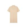 MLB Cleveland Indians Solid Logo Straight Polo Dress Women dresses Light-Beige 3FOPB0543-45BGL