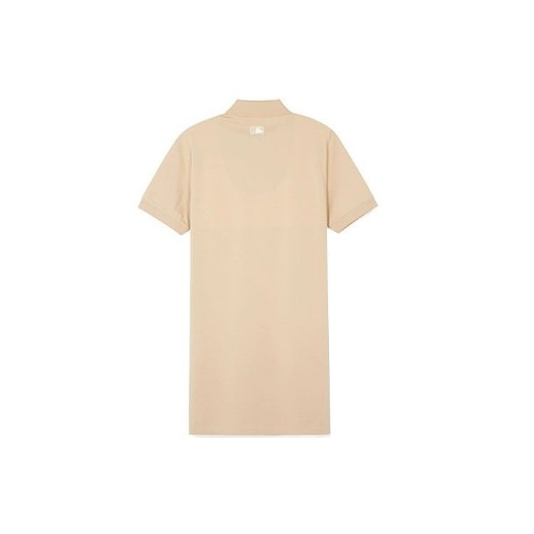 MLB Cleveland Indians Solid Logo Straight Polo Dress Women dresses Light-Beige 3FOPB0543-45BGL