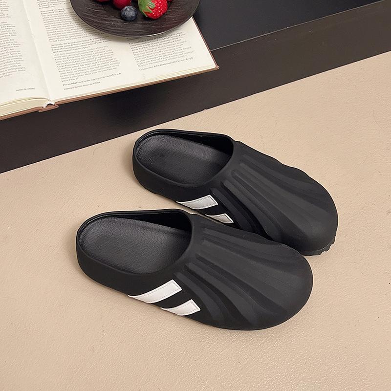 European Thick-soled Bag Head Slippers for Women's Outer Wear New Summer Fashion Versatile One-pedal Muller Drag Women's Shoes
