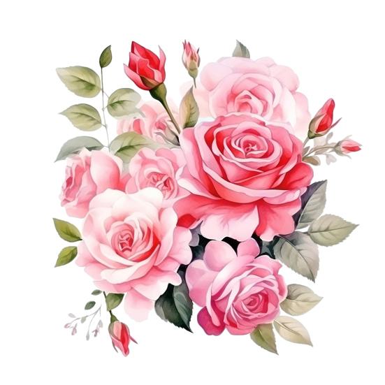 Toilet Sticker Watercolor Pink Floral Decal for Toilet Lid & Tank Waterproof PVC