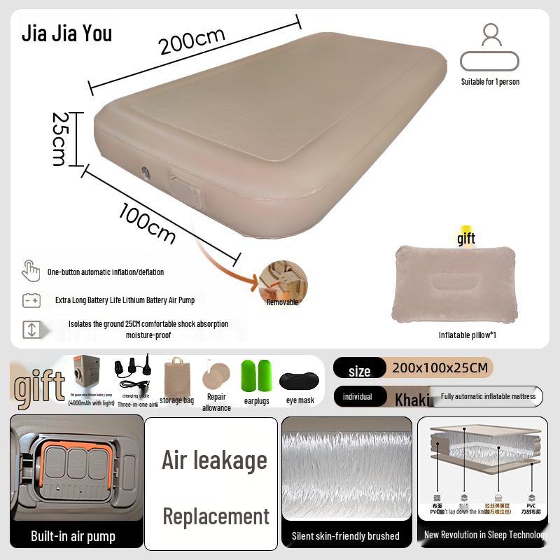 

Automatic Spring-Up Outdoor Inflatable Air Mattress Tent for Camping and Home Use.