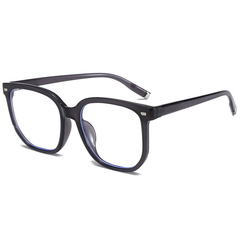 TR90 Korean-Style Large Frame Blue Light-Blocking Mung Bean Eyeglasses 8015