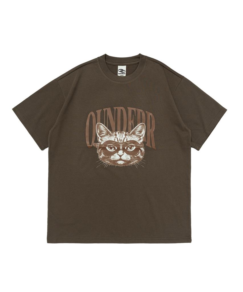 OUNDERR Rider Under Cat Short Sleeve T-Shirt (Khaki)