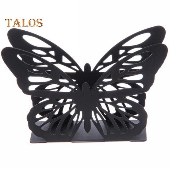 

Держатель для бумажных полотенец Прочный декоративный устойчивый полезный диспенсер для бумажных полотенец в форме бабочки Товары для дома чёрный