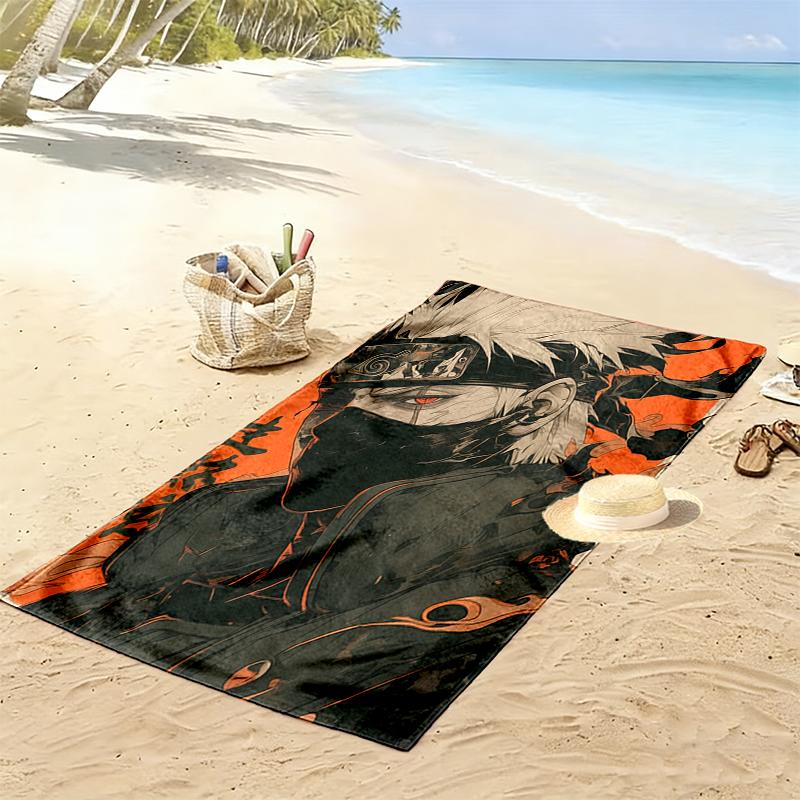 1pc naruto Beach Towel, Multi-functional Beach Towel for Outdoor Activities Beach Swimming and Travel