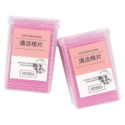 200Pcs Lint Free Paper Wipes Glue Remover Wipes Cleansing Cotton Sheet Clean Pad