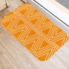 Fashion Orange Geometric Pattern Entrance Door Mat Bathroom Kitchen Anti-Slip Floor  Indoor Room Home Decor Non-Slip Rug
