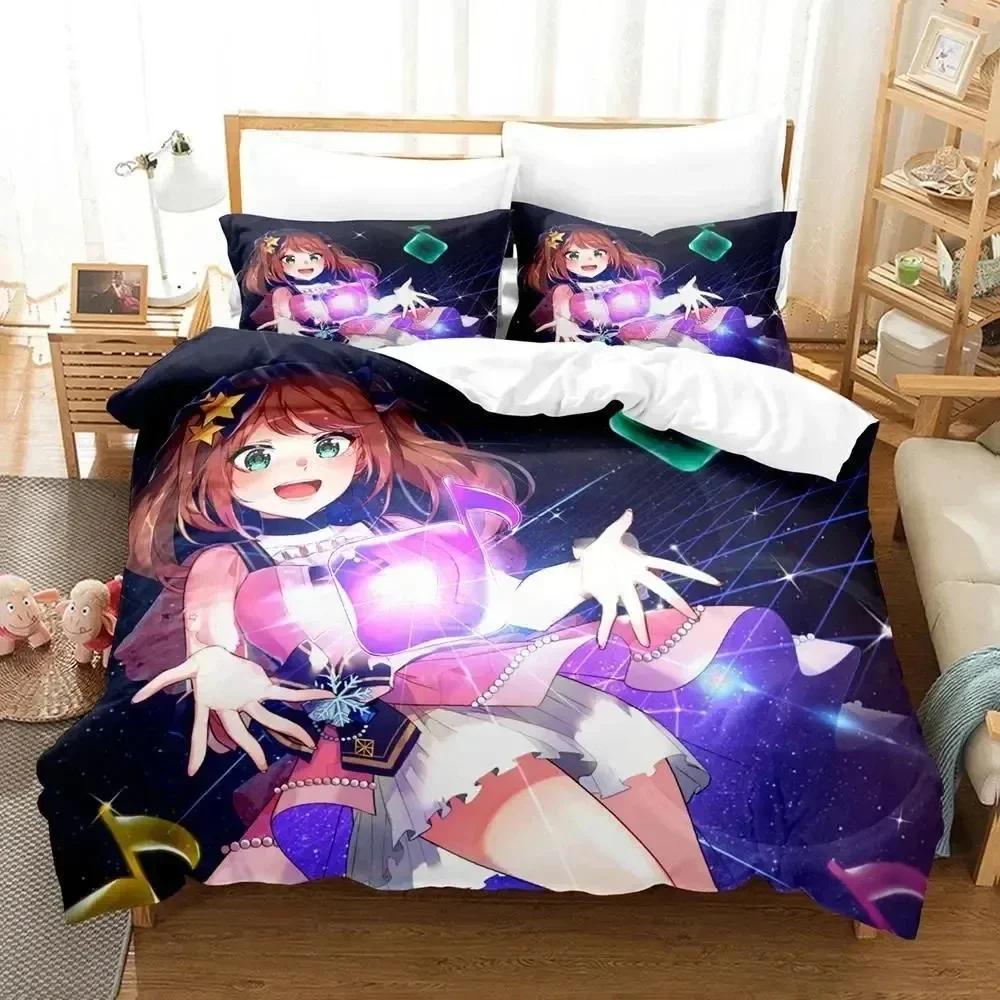 3D Anime Idolmaster SideM Bedding Set Duvet Cover Sheet Printed Bed Set Pillowcase Bed Full Queen King Size Comforter Bedroom