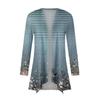 Women's Fashion Casual Vintage Floral Printed Mid-Length Cardigan Jacket