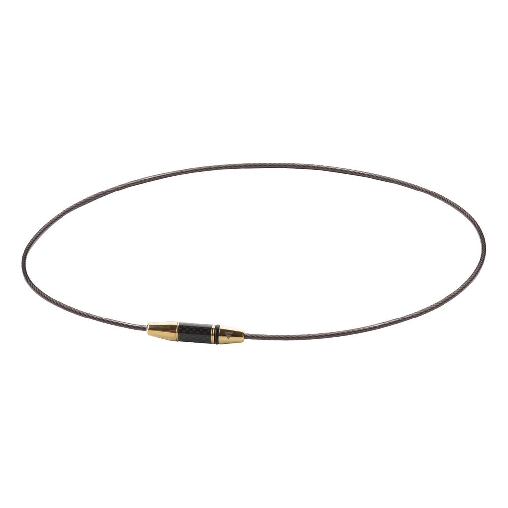 phiten unisex aluminum necklace RAKUWA neck wire EXTREME carbon gold 45cm Phiten advanced technology Men [stiff shoulders] [stiff neck] [adopts Metax]