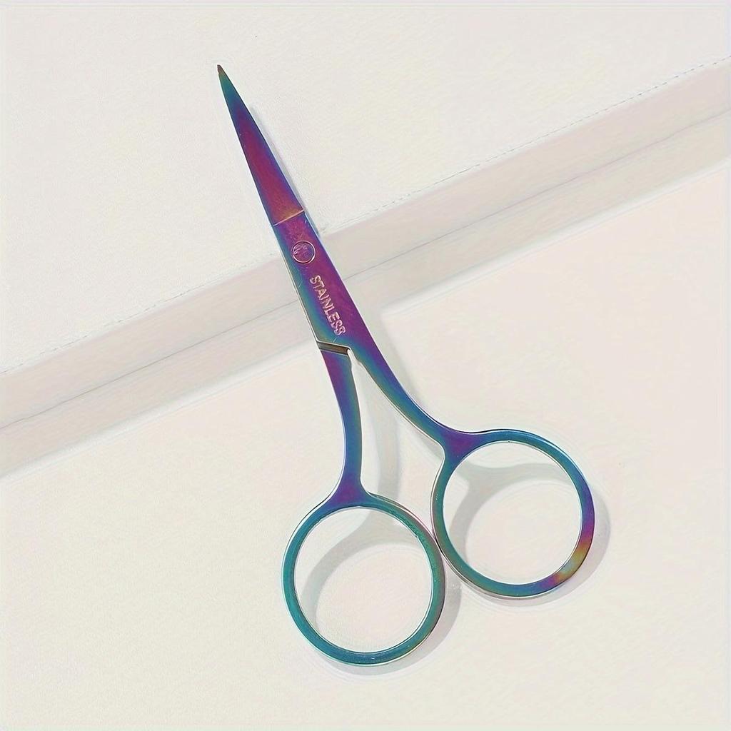 Stainless Steel Embroidery & Eyebrow Trimming Scissors – Compact Beauty Tool