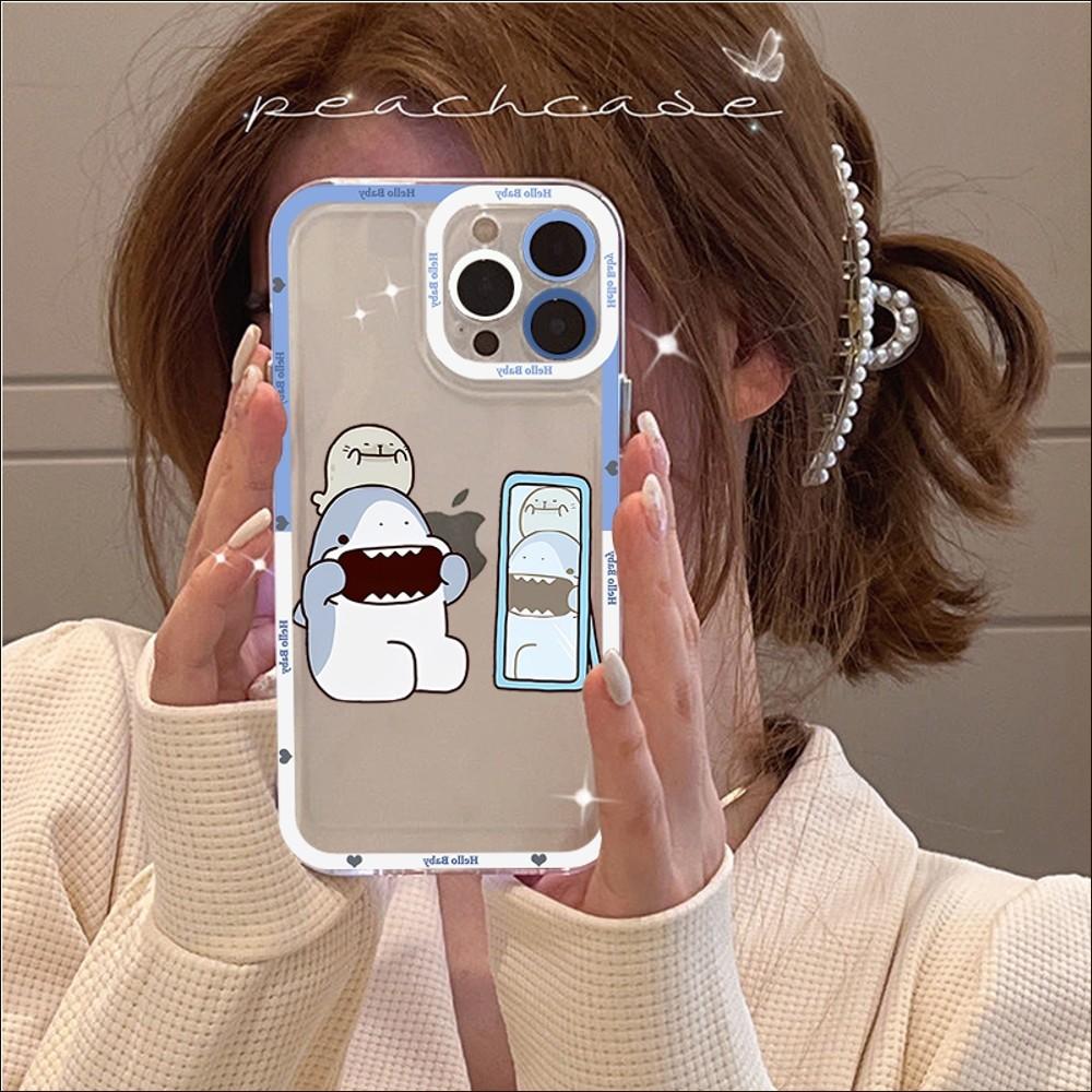 Funny Shark Phone Case For IPhone 14 13 12 11 Pro Max XS X XR SE 2020 6 7 8 Plus Mini Protective Cover