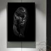 Cool Black Panther Wild Animal Staring Canvas Painting Wall Art Wild Cats Jaguar Pictures Posters for Living Room Decoration
