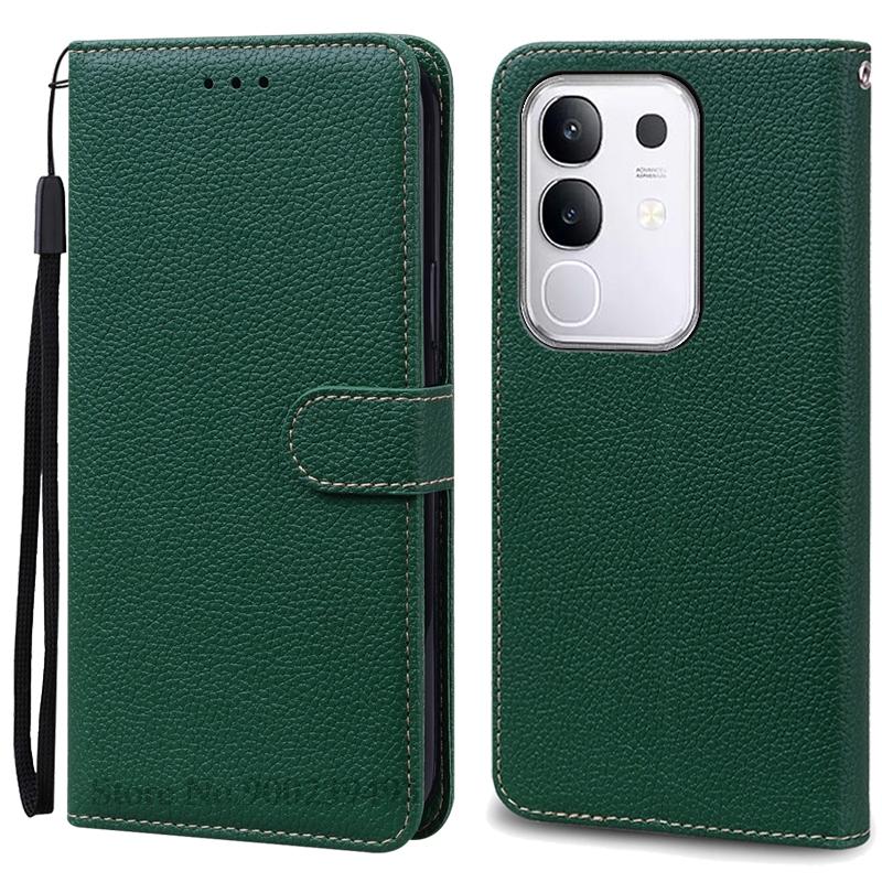 For Vivo Y29 Case Wallet Leather Flip Cover For Vivo Y29 Case Soft TPU Silicone Book Cover Phone Fundas Coque Etui