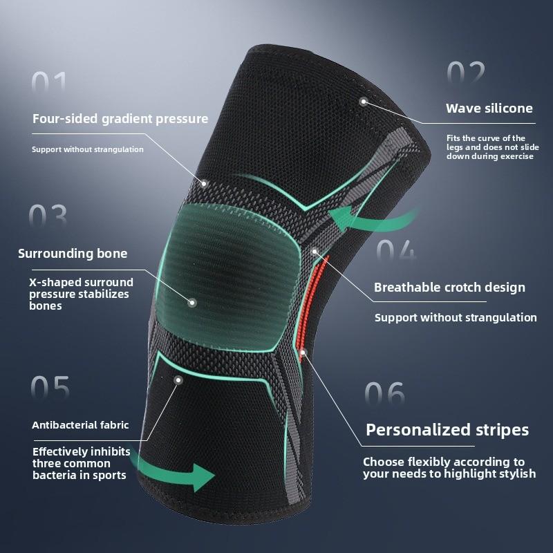 Sports Knee Support Knitted Nylon Basketball Running Protective Gear Patellar Strap Men's Knee Joint Cycling Knee Cover