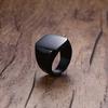 2025 Minimalist 26-Letter Smooth Titanium Steel Ring, Stainless Steel, 18MM Wide, Unisex