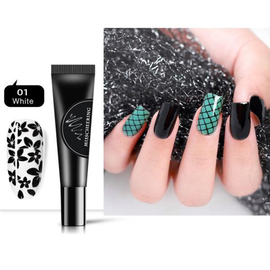 Estampado Impresión Gel Pintado Plantilla Semipermanente Remojable Esmalte de Uñas Nail Art