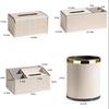 Yuzhuxun Dual-purpose White Leather Tissue & Storage Box