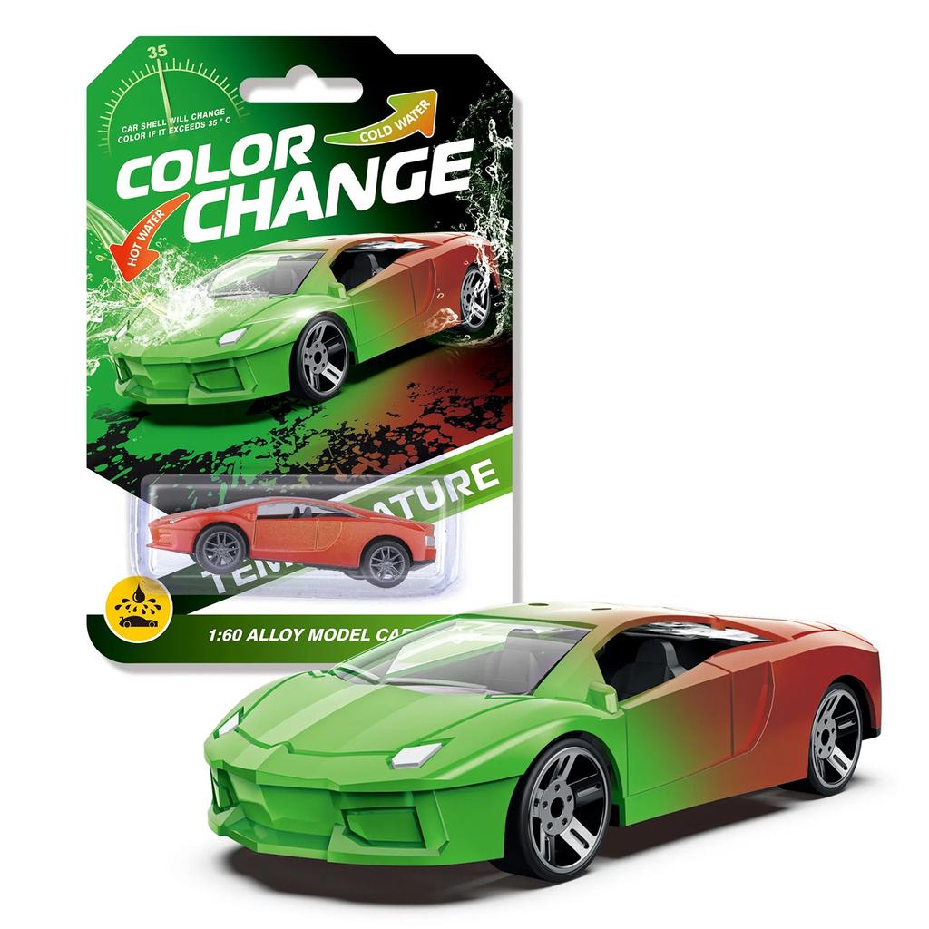 Alloy Off Road Model Small Set Plaything Racing Car 1:64 Color Changing Temperature Sensing Inertial Cars Model For Bath Pool Water Plaything