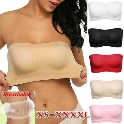 Damen Tube Top Trägerloser Bandeau-BH Unterwäsche Damen Bralette Nahtlose trägerlose Tops Hohl umwickelte Brust-BHs