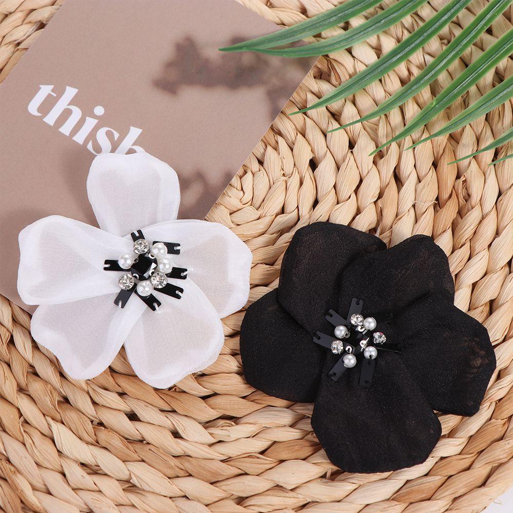 Med Nål Klesmerker Perle Klesapplikasjon Utsøkte Blomsterapplikasjoner Klesdekorasjon