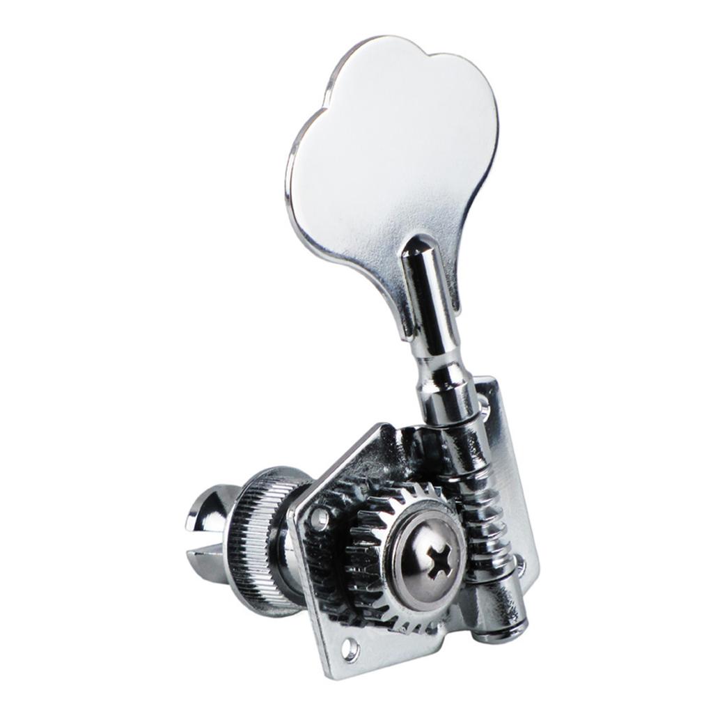 Bass Tuning Peg Electric Bass Opened Machine Head Knobs Bass String Turner for 4 String Jazz-Bass Guitar Bass Right/Left