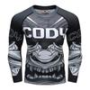 Fight Workout Mma Men'S Long Sleeve MMA Compression T-Shirt Men Boxing Rashguard Blank Bjj Rash Guard Sportswear Tees