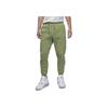 Jordan Essentials Solid Casual Joggers With Cuff Knit And Fleece Men Bottoms Light-Olive-Yellow FJ7780-340