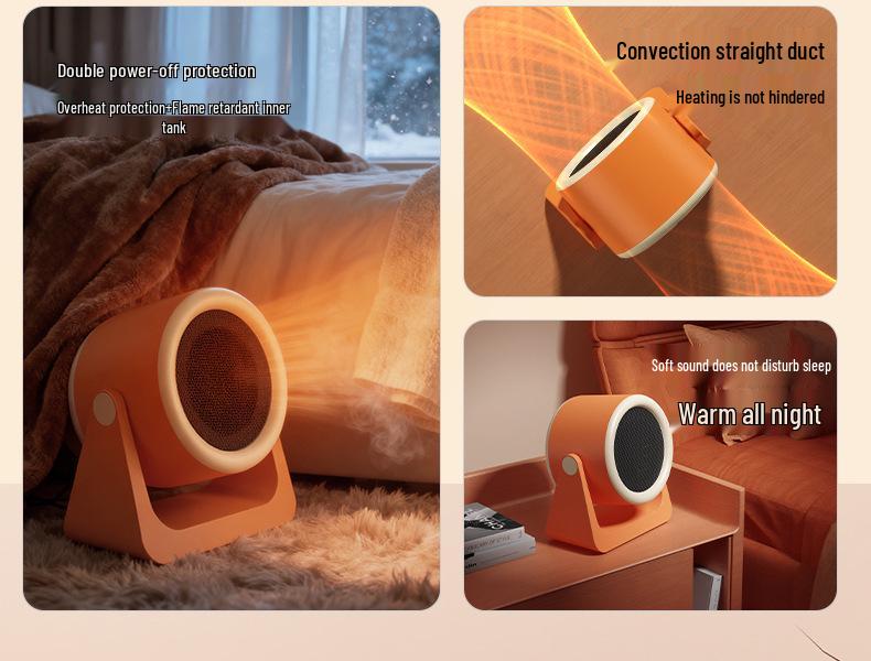 Compact Energy-Saving Electric Desktop Heater for Office & Home